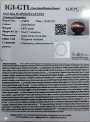 4.80/CT Natural Scapolite Cat's Eye with Govt. Lab Certified-(1221)